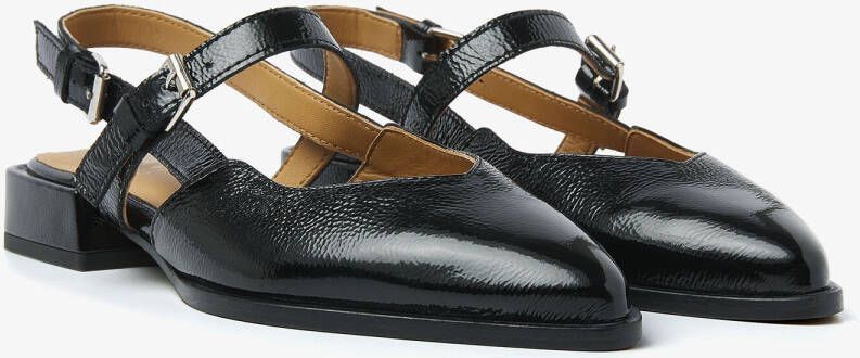 VIA VAI Slingbacks Dames Jazz Valerie Maat: 39 Materiaal: Lak Kleur: Zwart