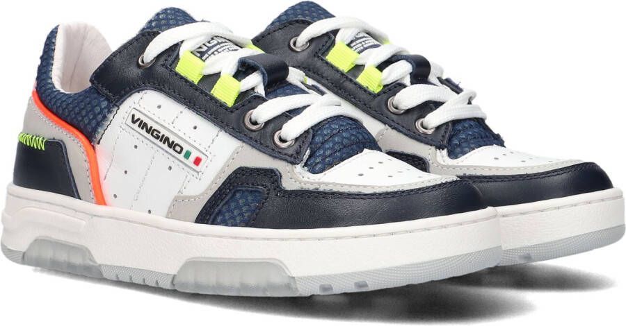 Vingino Dani Lage sneakers Leren Sneaker Jongens Kids Blauw