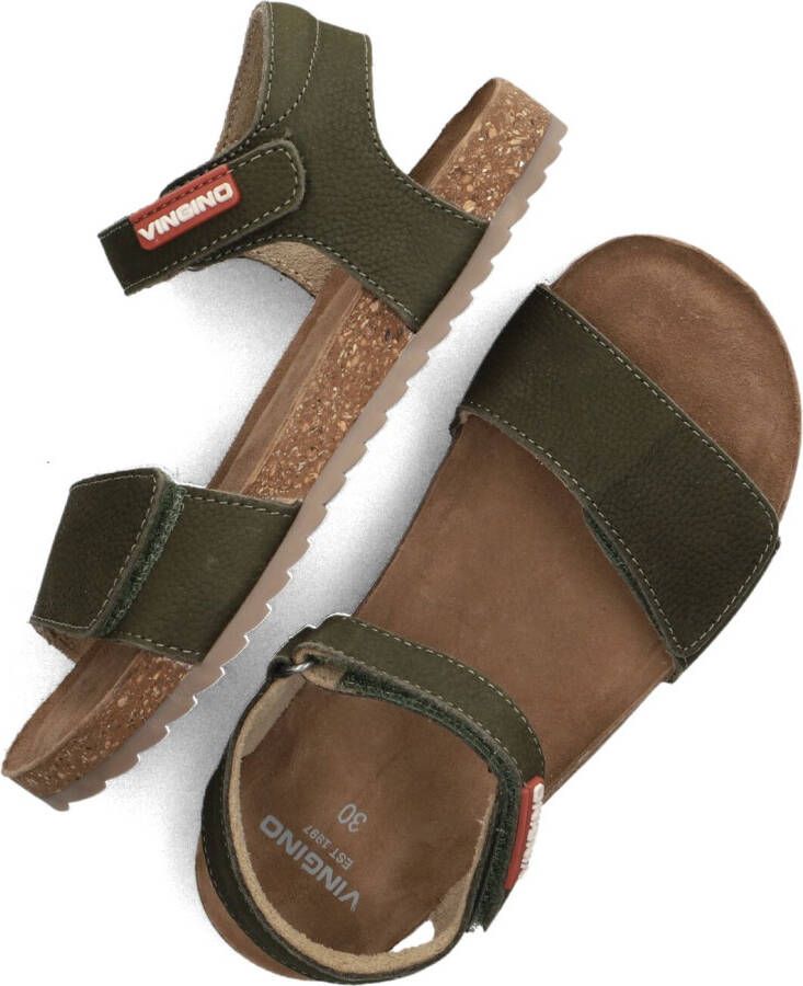 VINGINO Xavi suède sandalen groen Jongens Suede Effen 28