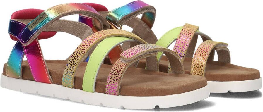 VINGINO Florence leren sandalen roze multi Meisjes Leer Meerkleurig 26