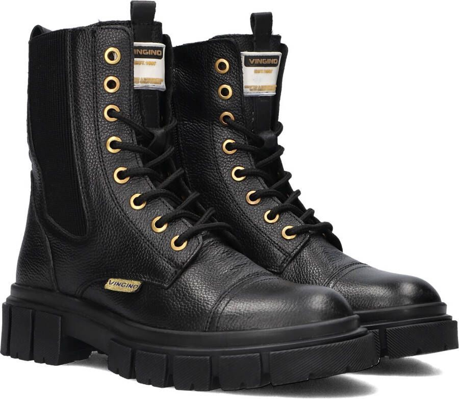 Vingino Sienna Veterboots Meisjes Zwart