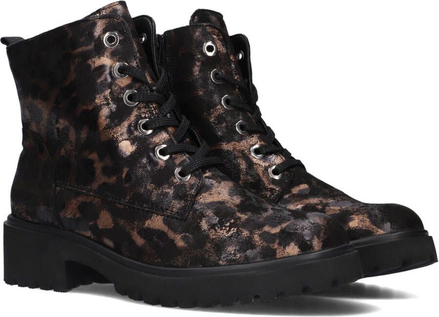 Wäldlaufer Waldlaufer Enkellaarsjes Dames Laarzen Damesschoenen Leer Leopardprint 716801 Leopard