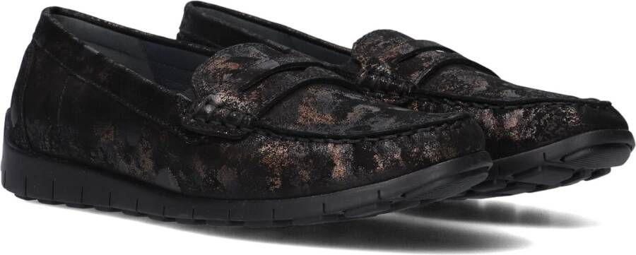 WALDLAUFER Waldläufer Mocassins Dames Leopard H Mocc Maat: 39 Materiaal: Nubuck Kleur: Zwart