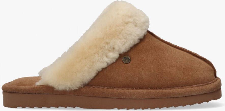 WARMBAT Pantoffels Dames Lismore Maat: 39 Materiaal: Suède Kleur: Camel