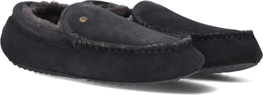 WARMBAT Pantoffels Heren Earlwood Maat: 43 Materiaal: Suède Kleur: Zwart