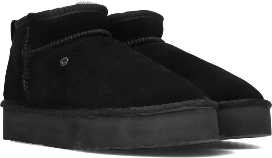 WARMBAT Vachtlaarzen Dames Durack Plateau Maat: 38 Materiaal: Suède Kleur: Zwart