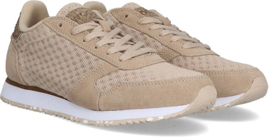 Woden Ydun Suede Mesh Ii Lage sneakers Leren Sneaker Dames Beige