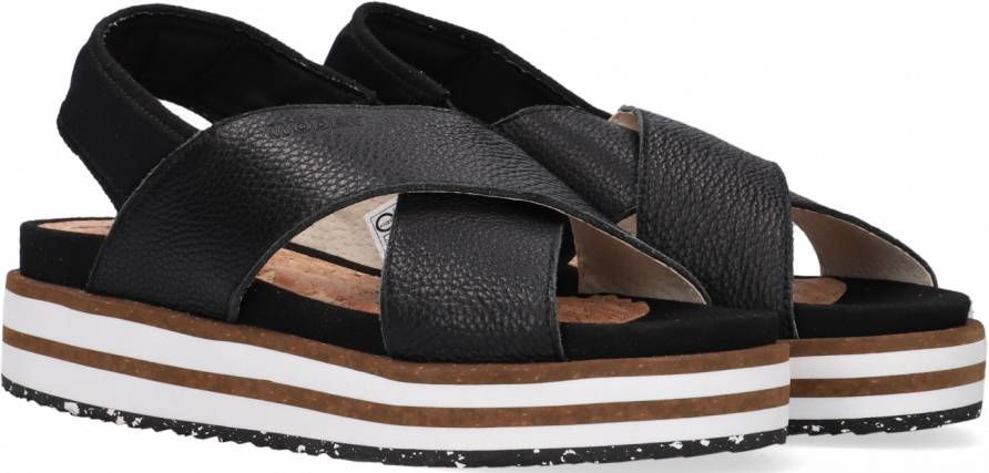 WODEN Sandalen Dames Caroline Leather Maat: 38 Materiaal: Leer Kleur: Zwart