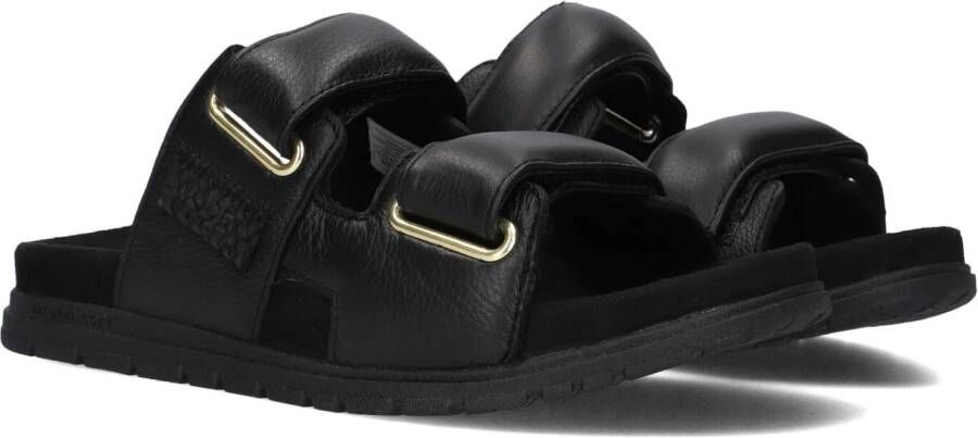 Woden Lisa Leather Sandalen Black Dames