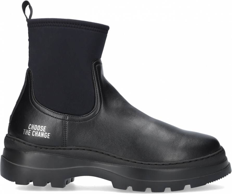 Womsh Zwarte Chelsea Boots Loop Ink