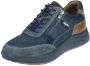 Australian Heren Sneakers Maurizio Blue Leather Blauw - Thumbnail 2