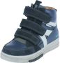 BunniesJR 224833-420 Jongens Hoge Sneakers Blauw Leer Klittenband - Thumbnail 3