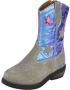 BunniesJR 224826-408 Meisjes Cowboy Boots Taupe Suède Ritssluiting - Thumbnail 2