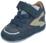 BunniesJR 224526-129 Jongens Babysneakertjes Blauw Nubuck Veters - Thumbnail 2