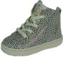 Develab 41286 Hoge sneakers Leren Sneaker Meisjes Wit - Thumbnail 4