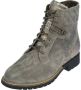 Durea 9731 H VeterlaarzenHoge sneakersDames veterschoenenHalf-hoge schoenen Taupe - Thumbnail 2