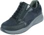 Durea Sneaker 6295 608 1227 Zwart Blauw Wijdte K (42 5) - Thumbnail 3