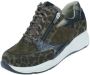 Durea Sneaker 6295 608 1175 Olijf Bruin Suede Wijdte K (42 5) - Thumbnail 4