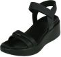 ECCO Flowt Wedge Sandalen zwart Nubuck Dames - Thumbnail 3