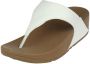 FitFlop Lulu Leather Toepost slippers voor Vrouwen Wit - Thumbnail 9