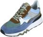 Floris van Bommel Sneakers Heren Lage sneakers Herenschoenen SFM-10155 Blauw combi - Thumbnail 6