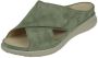 Hartjes 122.1116 99 70.00 Groene dames slipper met uitneembaar voetbed wijdte G - Thumbnail 3