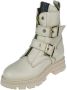 Red-rag 11236 222 Beige Nappa Biker boots - Thumbnail 4