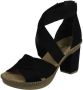 Rieker Zwarte Synthetische Hoge Hak Sandalen Black Dames - Thumbnail 3