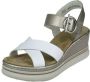 Rieker Elegante Comfortabele Sandalette Bruin Gesp Multicolor Dames - Thumbnail 7