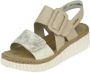 Rieker 69260-60 dames sandalen sportief beige - Thumbnail 3