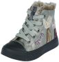 Shoesme Sh24w035 Sneakers Leren Sneaker Meisjes Zilver - Thumbnail 2