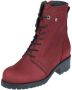 Wolky Rode Leren Veterschoenen Comfortabel Red Dames - Thumbnail 3