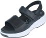 Xsensible 30700.5.9-G H dames sandalen sportief zwart - Thumbnail 3