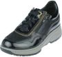 Xsensible Zwarte Leren Hoge Rits Sneakers Black Dames - Thumbnail 3