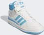 Adidas Mid-Top Forum Sneakers in Wit Blauw White Dames - Thumbnail 2