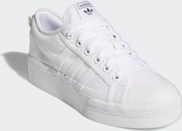 Adidas originals nizza 2024 canvas trainers in white