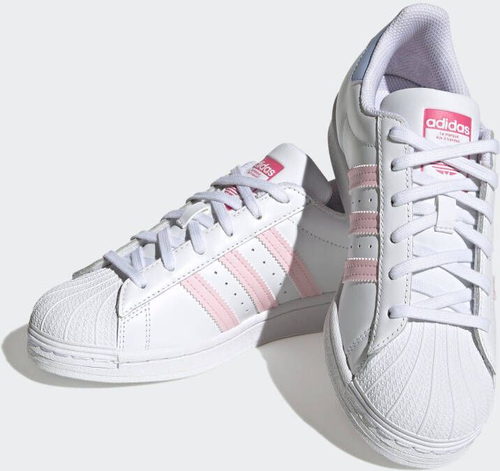 Adidas sneakers dames wit roze online