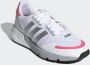 Adidas Originals ZX 1K Boost Schoenen Cloud White Silver Metallic Hazy Rose Dames - Thumbnail 5