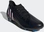 Adidas Predator Edge.3 Firm Ground Voetbalschoenen Core Black Cloud White Vivid Red Dames - Thumbnail 4