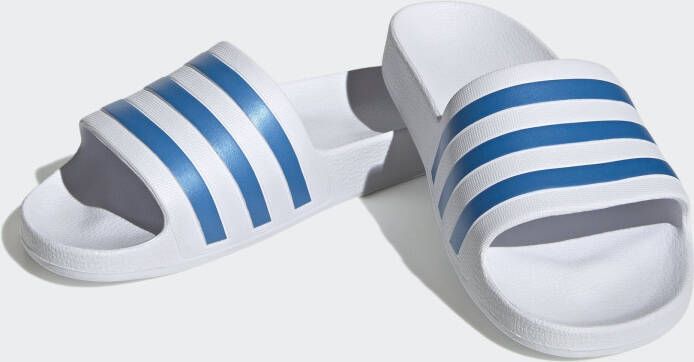 Adidas Originals Adilette Aqua Badslippers Adilette Dames ftwr white blue fusion met. ftwr white maat: 40.5 beschikbare maaten:37 38 39 40.5 42 - Foto 3