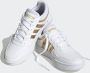 Adidas HOOPS 3.0 Low Dames Classic Sneakers Schoenen Wit-Gold HP7972 - Thumbnail 2