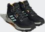 Adidas Terrex AX4 Mid GTX Wandelschoenen Heren Core Black Semi Flash Aqua Preloved Yellow - Thumbnail 2