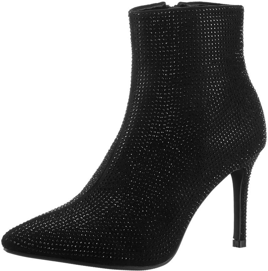 Aniston SHOES Laarsjes avond enkellaars met glittersteentjes nieuwe collectie