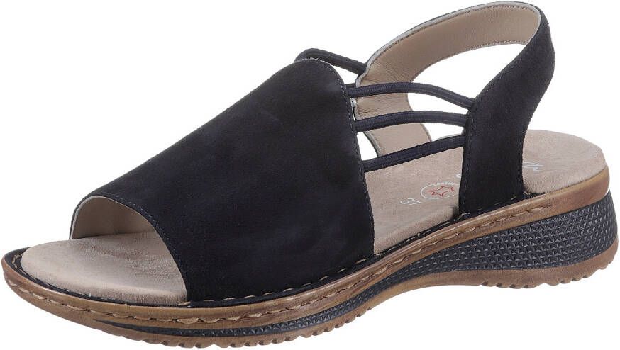 Ara Sandalen Hawaï zomerschoen sandaal wig hak met stretch-banden g-breedte