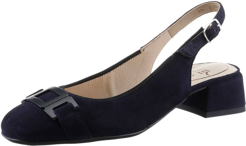 Ara Slingback pumps Graz avondschoen zomerschoen blokhak in afgeronde vorm