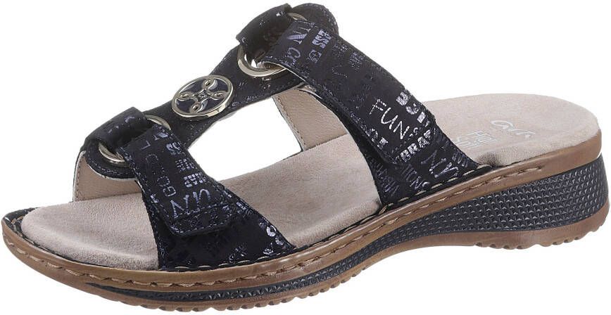 Ara Slippers Hawaï wedge heel summer shoe slippers with velcro