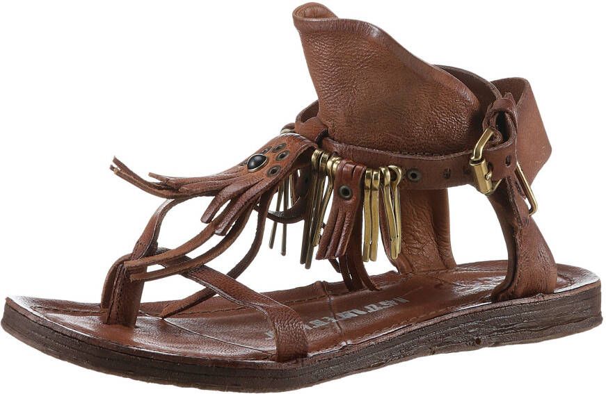 A.S.98 Sandalen RAMOS zomerschoen sandaal met modieuze franjes