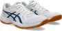 ASICS Upcourt 6 zaalsportschoenen wit donekrblauw - Thumbnail 2