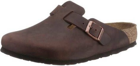 Birkenstock Pantoffels Boston NU oiled Habana met verstelbare gesp