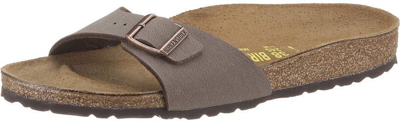 Birkenstock Slippers Madrid in smalle schoenwijdte met verstelbare gesp